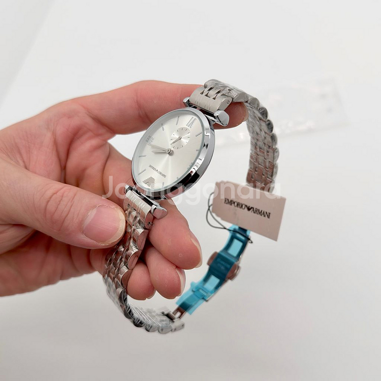 새상품 미착용 쿼츠 메탈시계 40mm--6