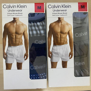 캘빈클라인 남성 박서 3팩 세트 M사이즈 (5장)