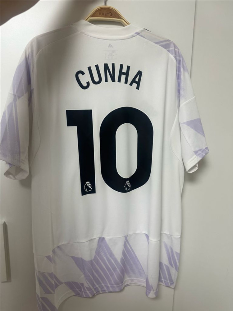 25/26 맨유 어웨이 유니폼 쿠냐 마킹 이미지