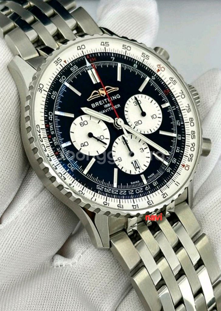 (최신형)브라이틀링 네비타이머 크로노그래프 오토매틱 46mm--3