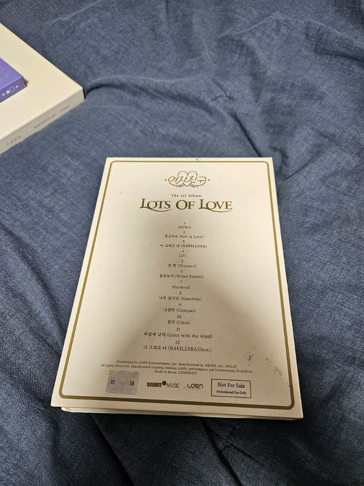 여자친구 친필싸인 앨범 LOTS OF LOVE 비매품 이미지