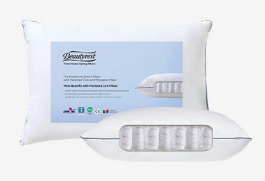 (새상품) 시몬스 뷰티레스트 화이버 포켓스프링 베개--1