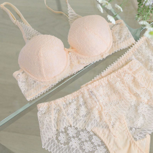 애장템 중고 피치 노와이어 브라+팬티