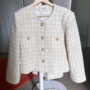 새상품/ 오브하트 아이보리 트위드 셋업 투피스 세트 55반~66사이즈 이미지