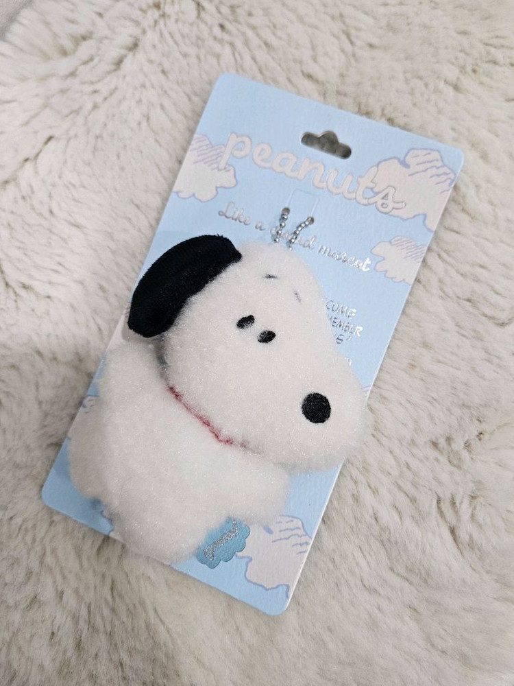 일본정품 세키구치 스누피 인형 키링 봉제인형 이미지