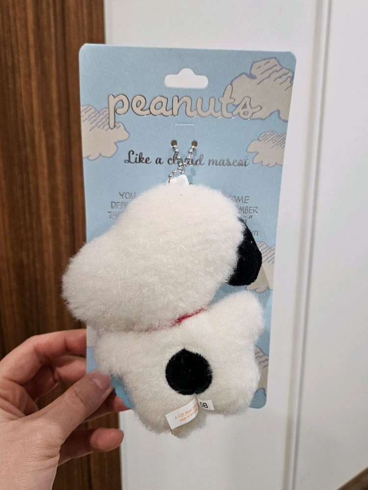 일본정품 세키구치 스누피 인형 키링 봉제인형 이미지