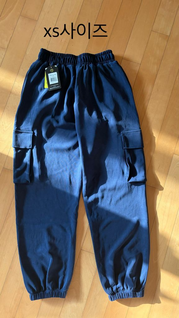 (새상품)줌바웨어 네이비 모달카고바지(xs)--1