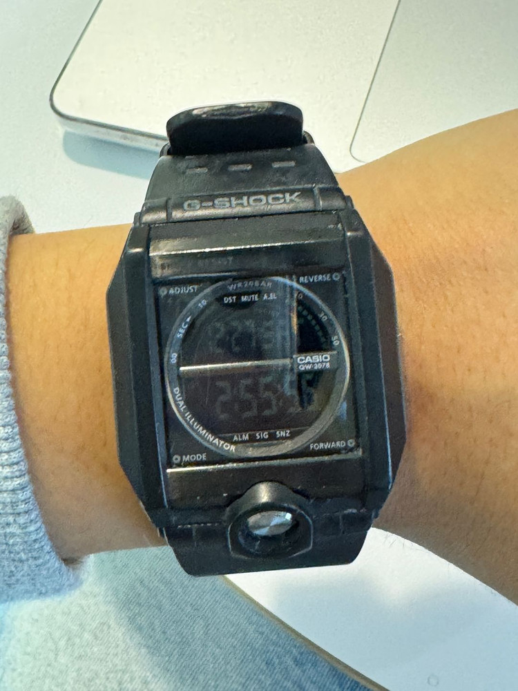 [초희귀 매물] 단종 모델, 실사용 가능한 빈티지 지샥 g8100 블랙 이미지