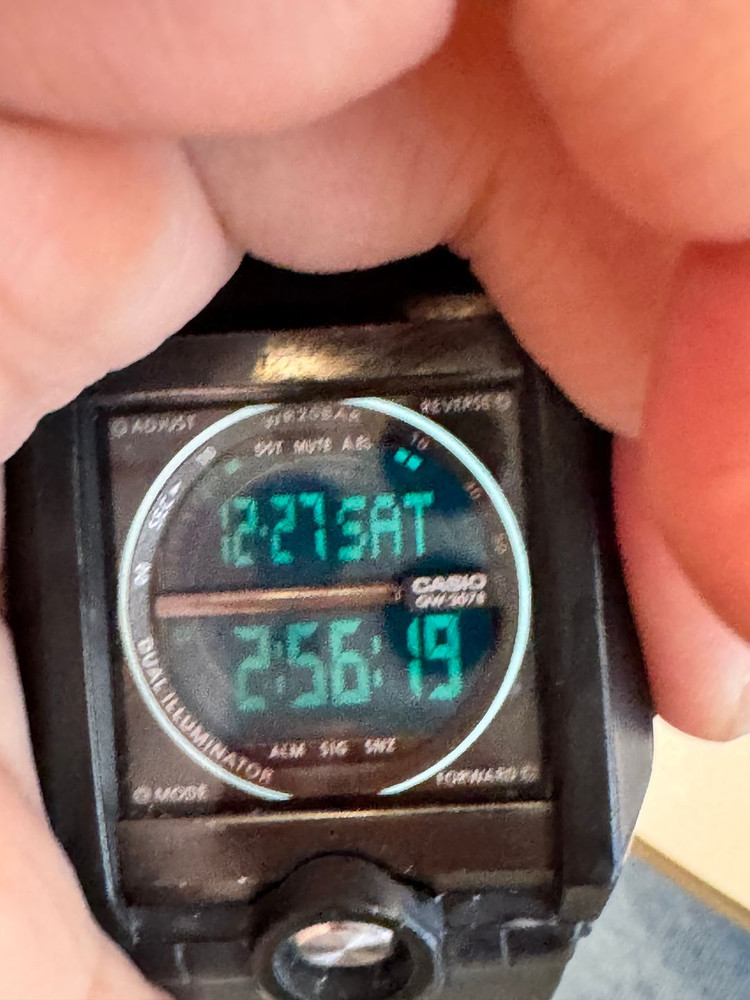 [초희귀 매물] 단종 모델, 실사용 가능한 빈티지 지샥 g8100 블랙 이미지