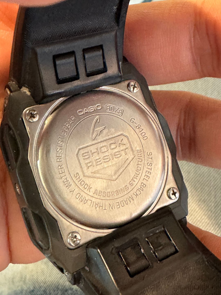 [초희귀 매물] 단종 모델, 실사용 가능한 빈티지 지샥 g8100 블랙 이미지