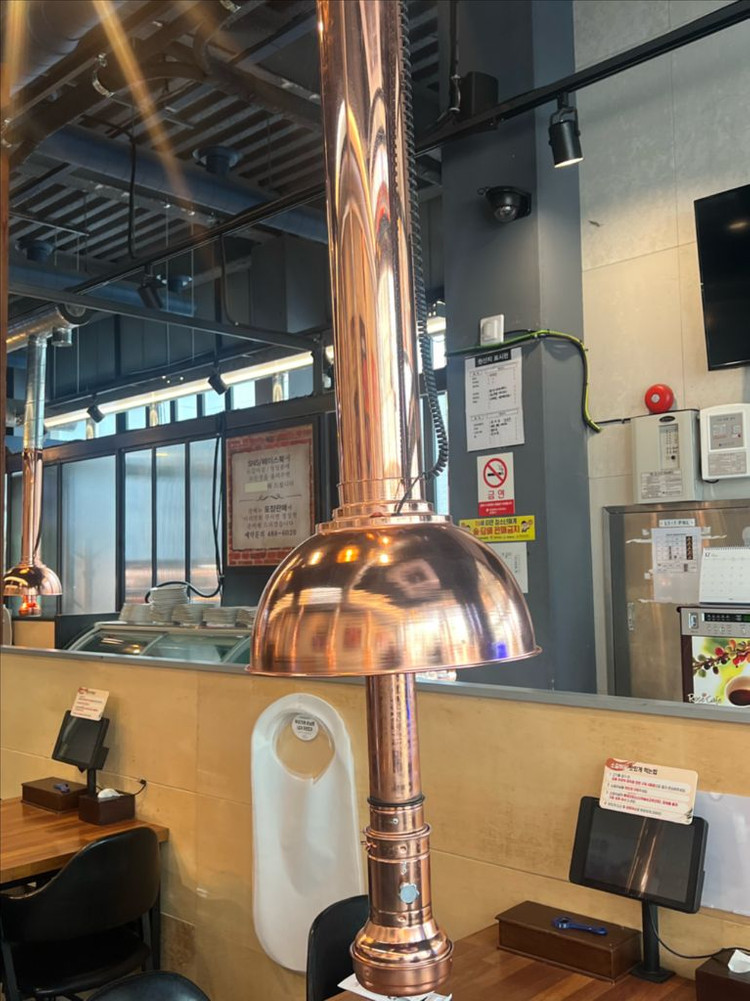 업소용 닥트 후드 조명 이미지