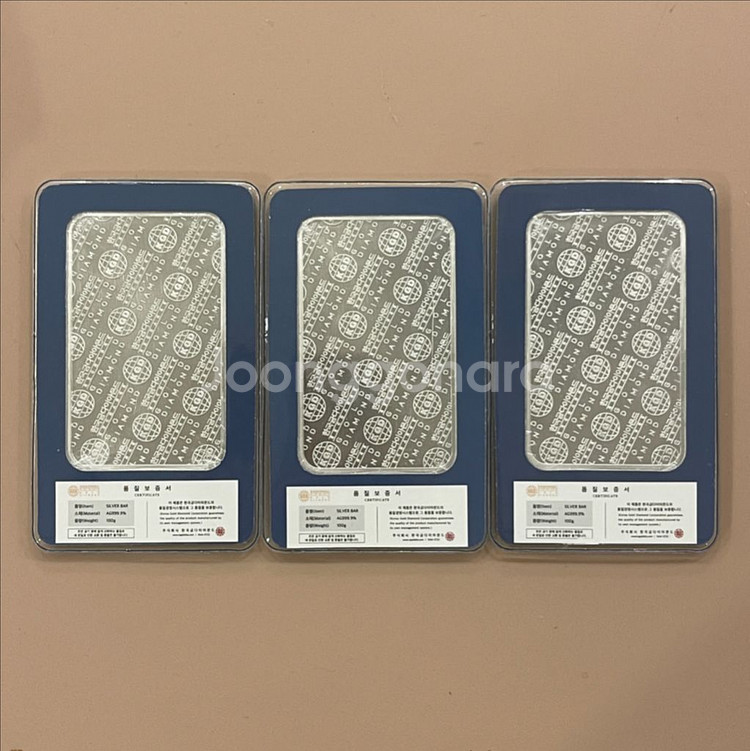 한국금다이아몬드 실버바 100g--1