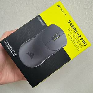 커세어 세이버 V2 PRO 무선 게이밍 마우스 거의 새거