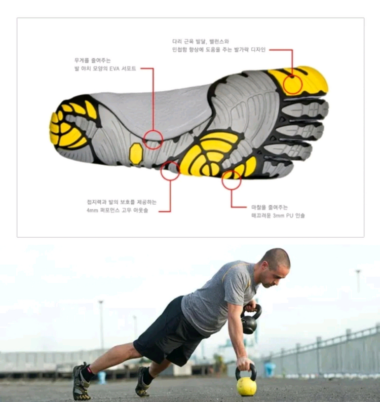 비브람 파이브핑거스 KMD SPORT / 미사용--5