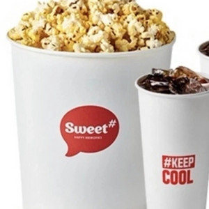 롯데시네마 팝콘+탄산 교환권