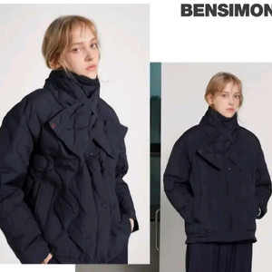 벤시몽 구스다운 패딩 구스 머플러 세트