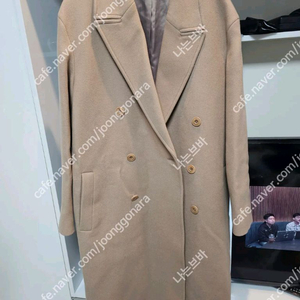 쿠어 coor MTR 오버핏 더블 롱 코트 L (모카) 오버핏으로 예뻐요