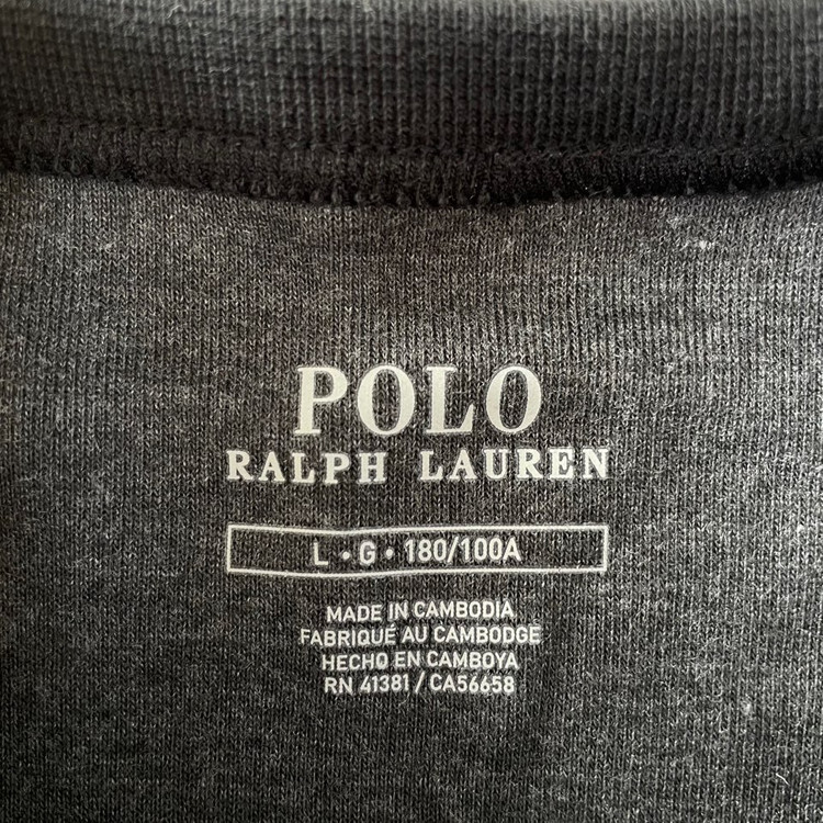 폴로 블랙 맨투맨 L--5