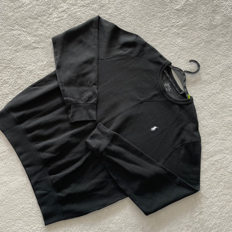 폴로 블랙 맨투맨 L--2