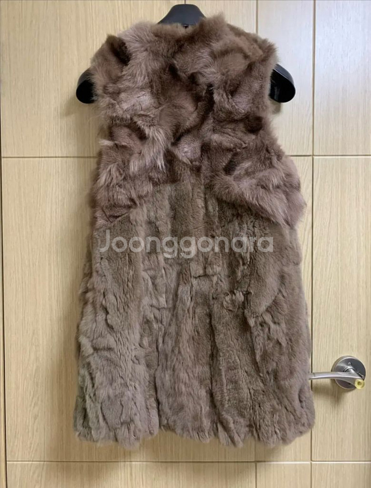 토끼 여우 털조끼--1