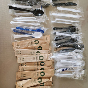 개별포장일회용 수저 포크 나이프 세트