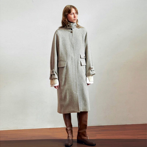 유메르(UMER) 잉글랜드 알파카 헤링본코트 프리사이즈