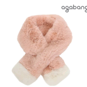 아가방 핑크색 퍼 머플러 새제품