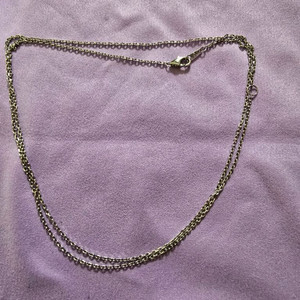 18k 60센치 화이트 체인 목걸이(급처)