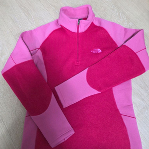 노스페이스 반집업 기모 긴팔티 S