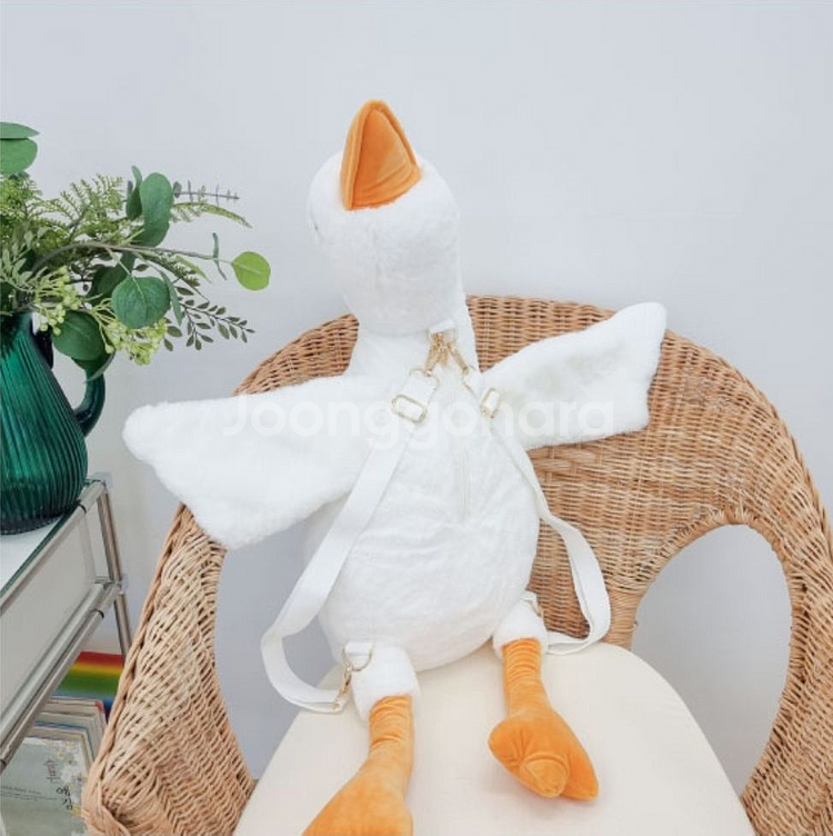 짱정품)보들보들거위쿠션/백팩(겸용)봉제인형대형 미개--1