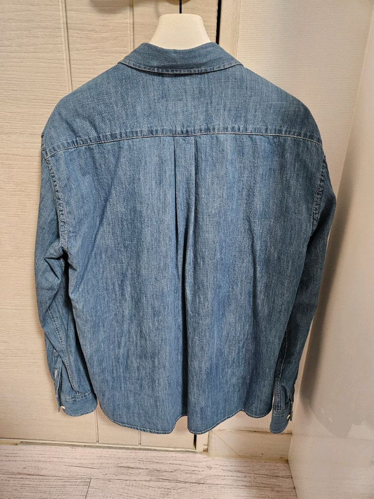 유니온블루 런드리 데님 셔츠 미드블루 S사이즈--1