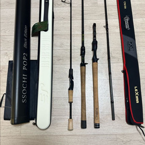 민물 루어 배스,쏘가리,가물치 낚시대 로드 이미지