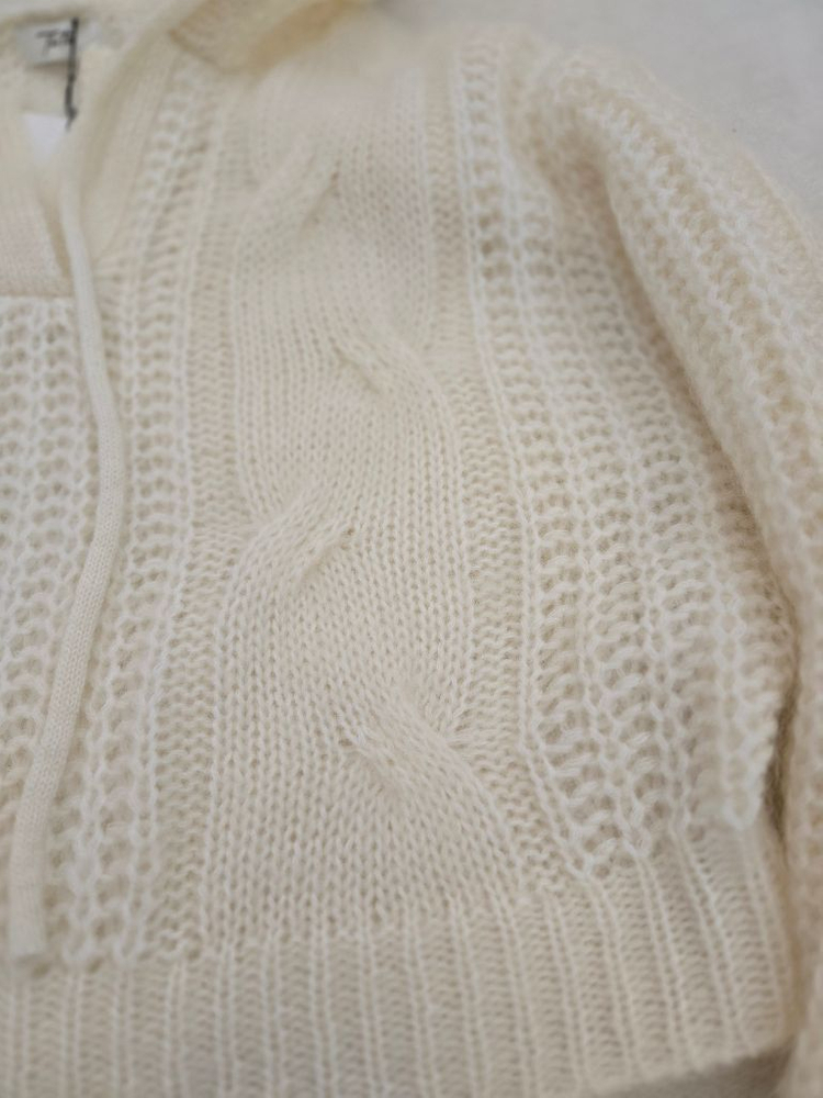 더티스 모헤어 후드니트 스웨터--5