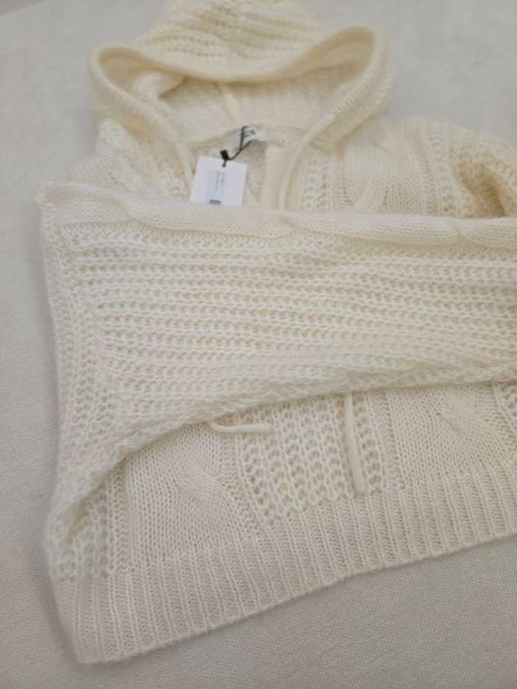 더티스 모헤어 후드니트 스웨터--7