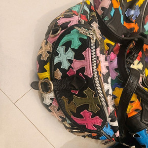 크롬하츠 925실버 멀티 레더 힙색 스낫팩 슬링백