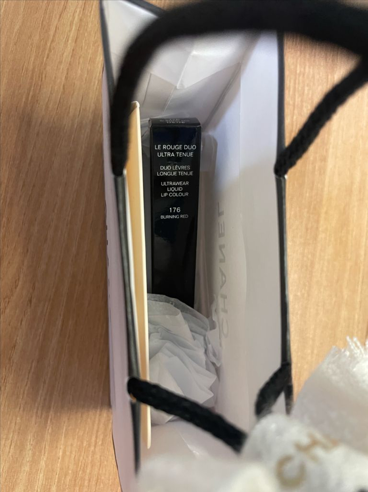 반택포)샤넬 루 루쥬 듀오 176 버닝 레드--2
