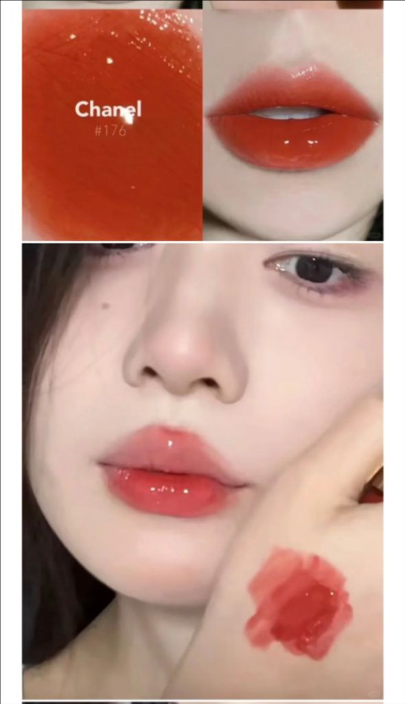 반택포)샤넬 루 루쥬 듀오 176 버닝 레드--4