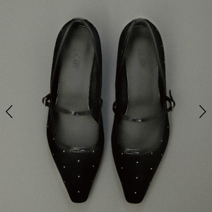 러브듀이 벨벳 메리제인 플랫슈즈