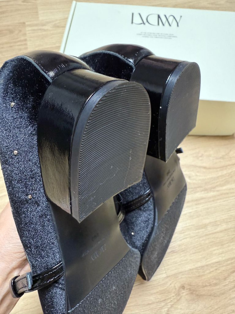 러브듀이 벨벳 메리제인 플랫슈즈--9