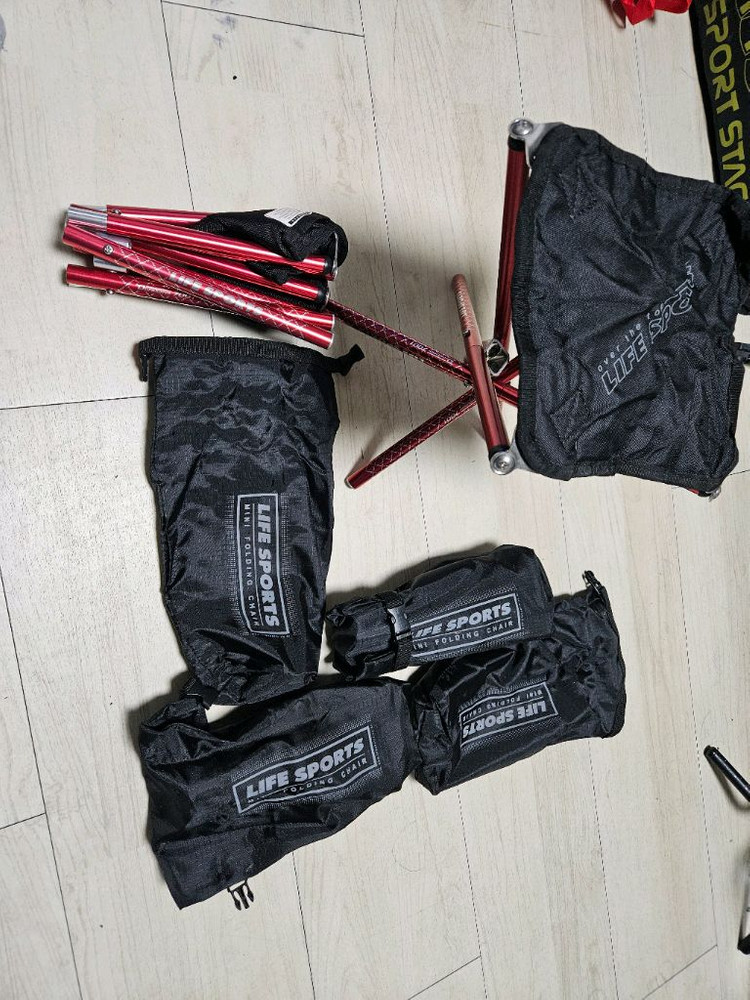 캠핑 접이식 미니 등산의자 라이프스포츠 초 경량 의자 체어--6