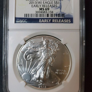 2013년WEST POINT EAGLE 999.9% 1oz MS69