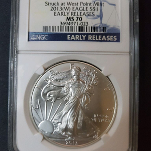 2013년 WEST POINT EAGLE 999.9% 1oz MS70