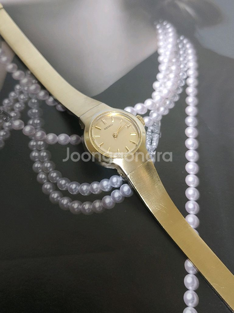 세이코 수동 여성용 금장시계--2