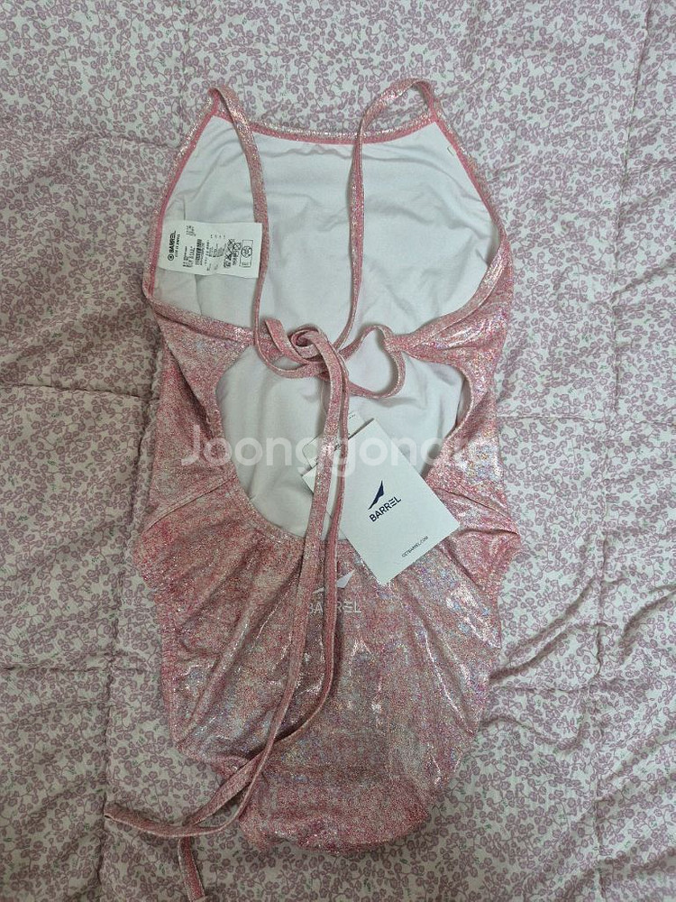 배럴 핑크샌드 수영복 2xs 타이백--1