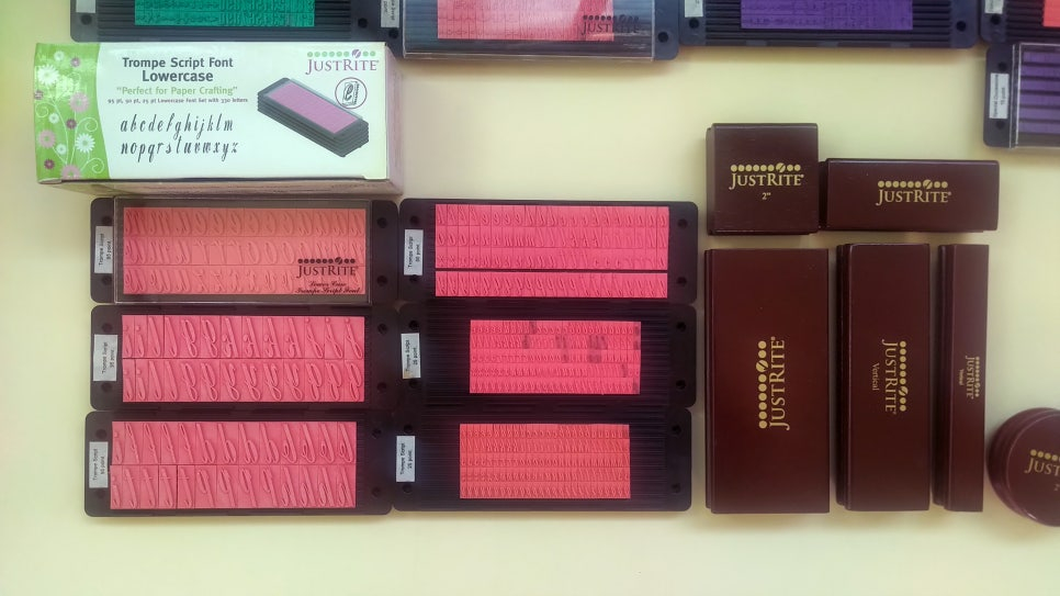 JUSTRITE 저스트 라이트 알파벳 스탬프세트--1