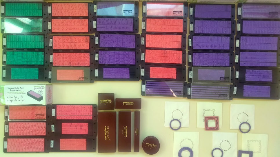 JUSTRITE 저스트 라이트 알파벳 스탬프세트--2