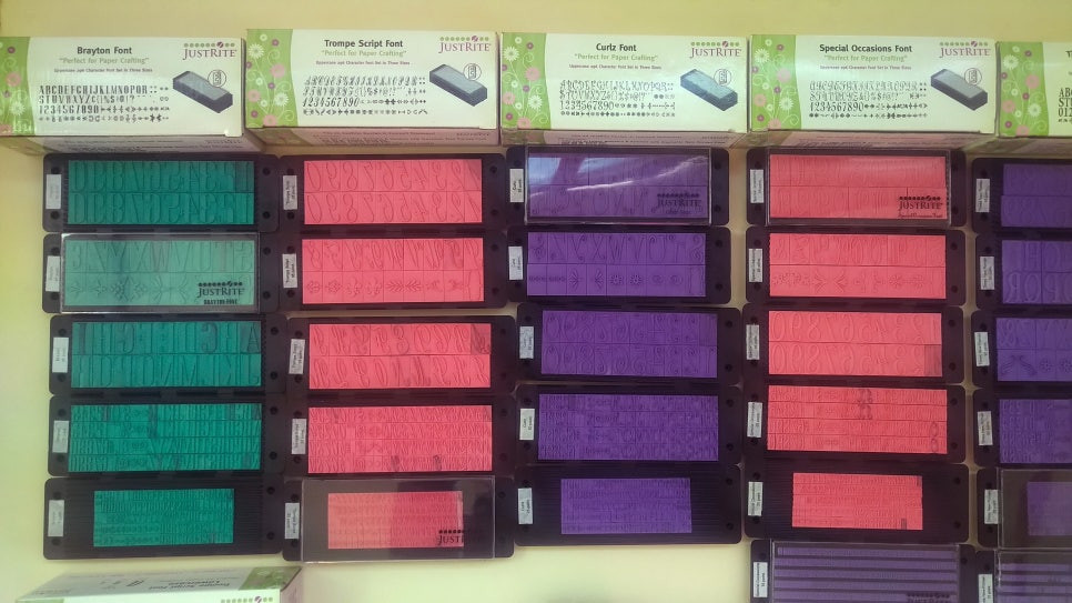 JUSTRITE 저스트 라이트 알파벳 스탬프세트--4