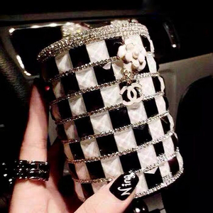 샤넬 체크 패턴 팬&부러쉬 정리함