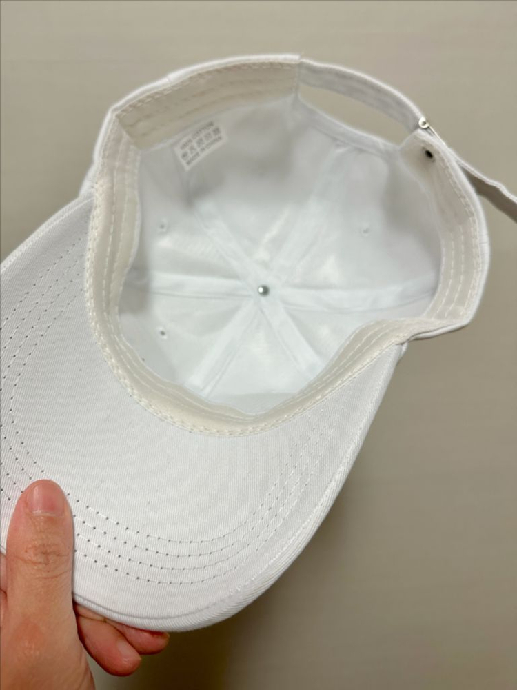 #새상품 : 야구모자 캡모자 볼캡 흰색 화이트--5