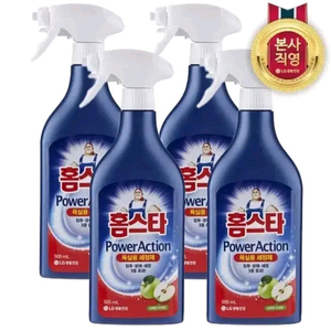 LG 생활건강 홈스타 욕실용 세정제 500ml 4개